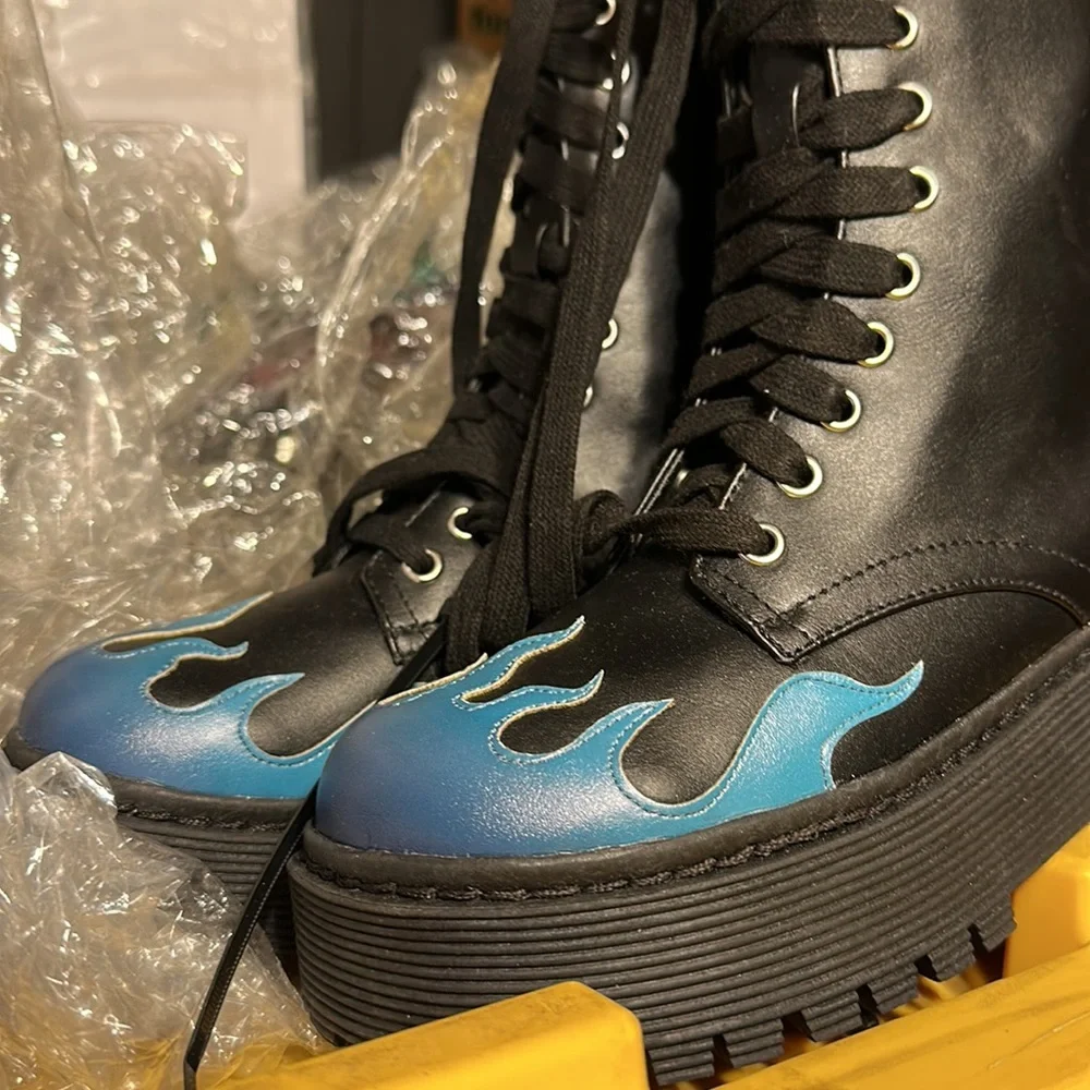 #38 Current mood, dolls, kill flame, vegan ankle boots, brand new - Picture 3 of 5